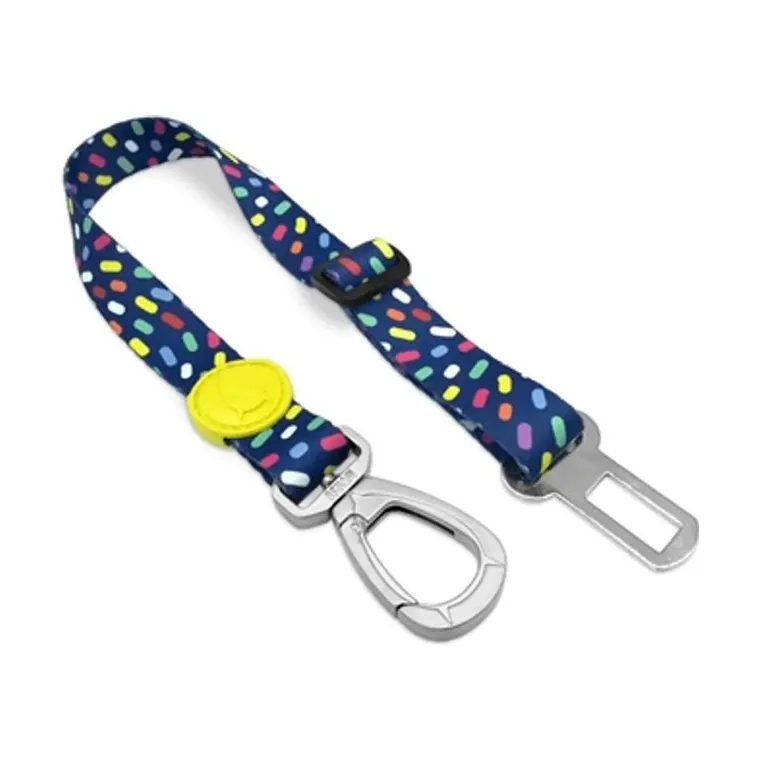 Morso honden autogordel gerecycled Color Invaders, paars, 40-65 x 1,5 cm tot 4 kg