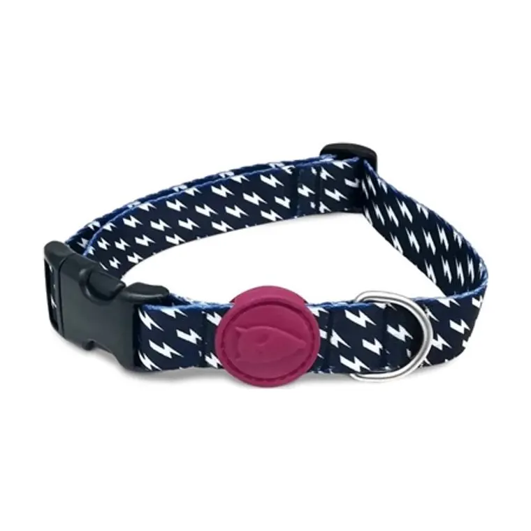 Morso hondenhalsband gerecycled Power Flow, zwart, 37-58 x 2,5 cm