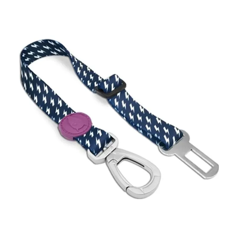 Morso honden autogordel gerecycled Power Flow, zwart, 40-65 x 1,5 cm tot 20 kg