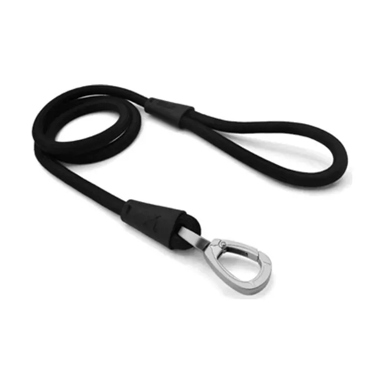 Morso hondenriem Soft Rope gerecycled, zwart, 120 x 1 cm