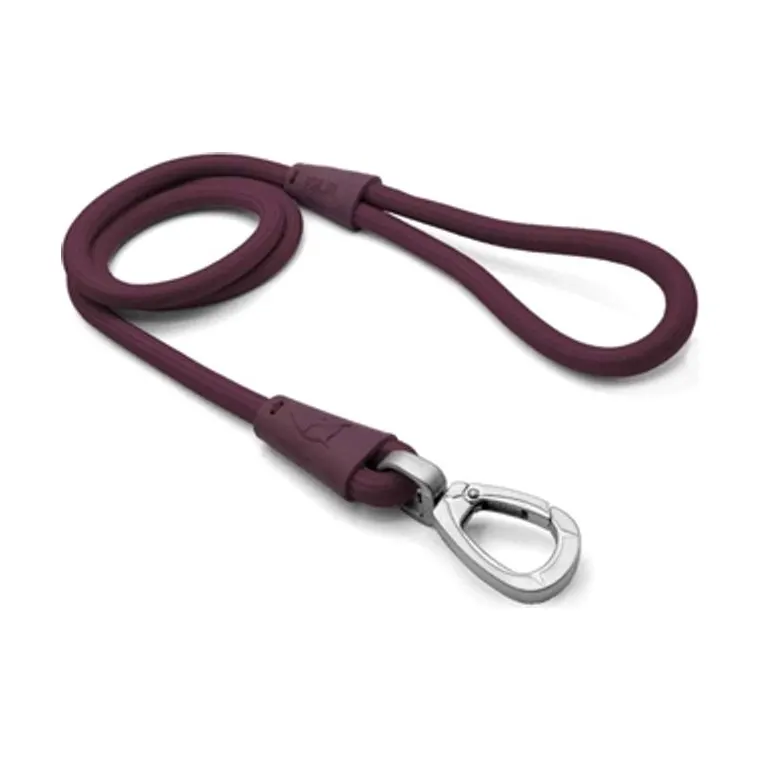 Morso hondenriem Soft Rope gerecycled, plum paars, 120 x 1 cm