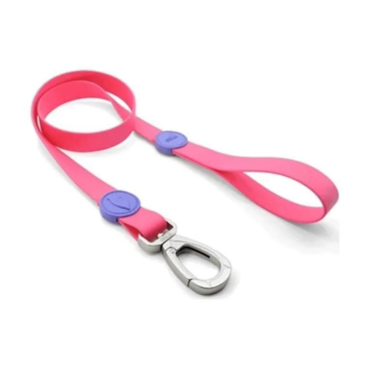 Morso hondenriem waterdicht gerecycled Passion Pink, roze, 100 x 2,5 cm