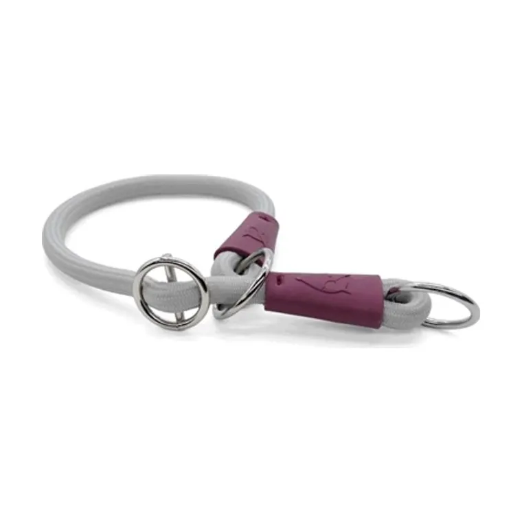 Morso halfslip hondenhalsband Soft Rope gerecycled, grijs, 45 x 1 cm