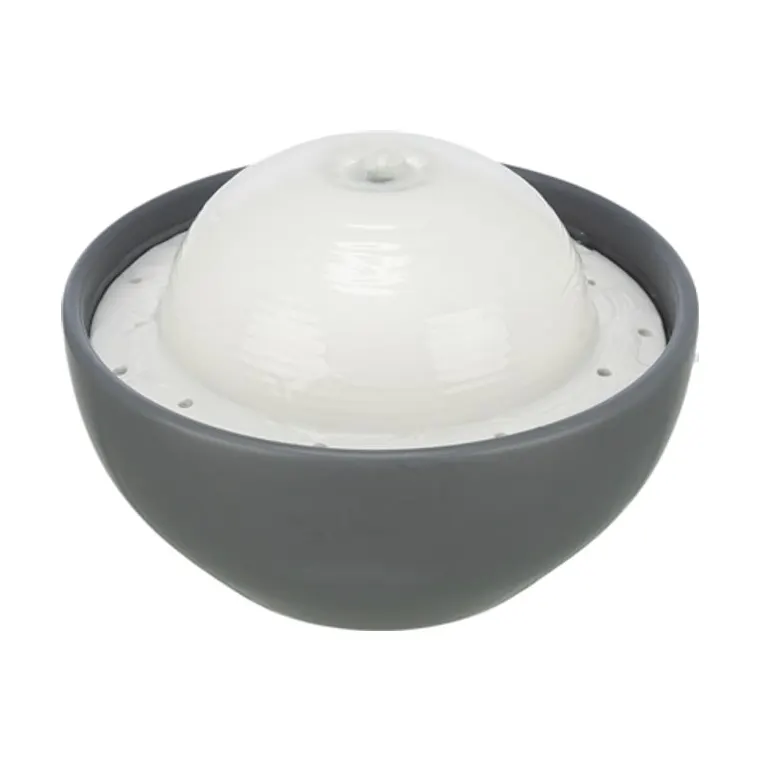 Trixie Vital Dome drinkfontein keramiek, grijs/wit, 1,5 l 20 x 10 x 20 cm
