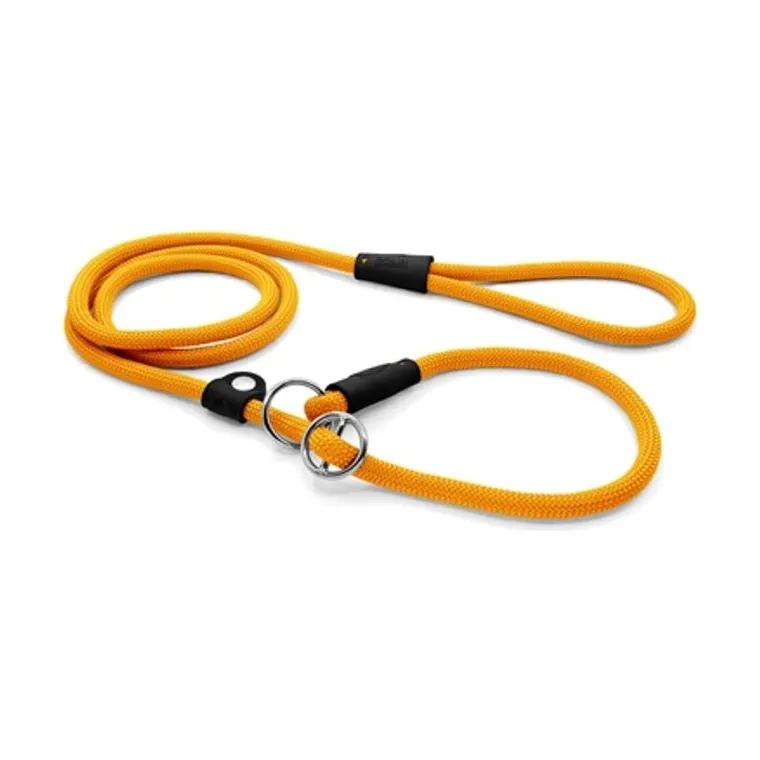 Morso hondenriem retrieverlijn Regular Rope gerecycled, goud, 170 x 1 cm