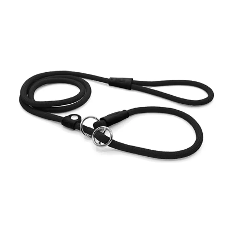 Morso hondenriem retrieverlijn Soft Rope gerecycled, zwart, 170 x 1 cm