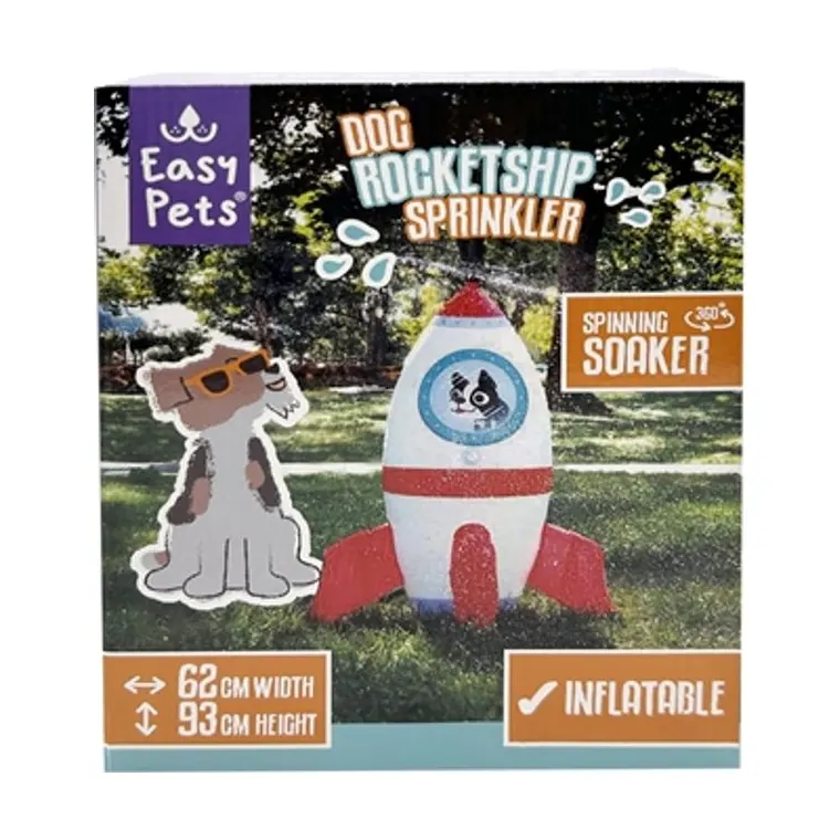 EasyPets Summer rocketship Sprinkler, 60 x 55 x 93 cm