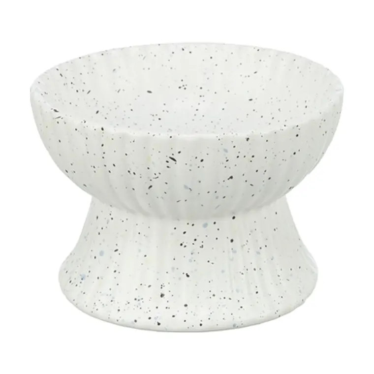 Trixie voerbak/drinkbak kat verhoogd keramiek, wit, 200 ml 13 cm