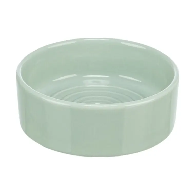 Trixie voerbak/drinkbak hond Viviana keramiek, salie, 300 ml 12 cm