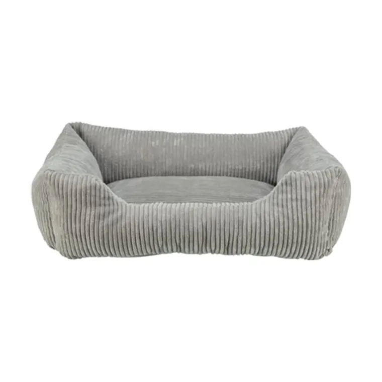 Trixie hondenmand Vital Jonna ribfluweel, grijs, 80 x 60 cm