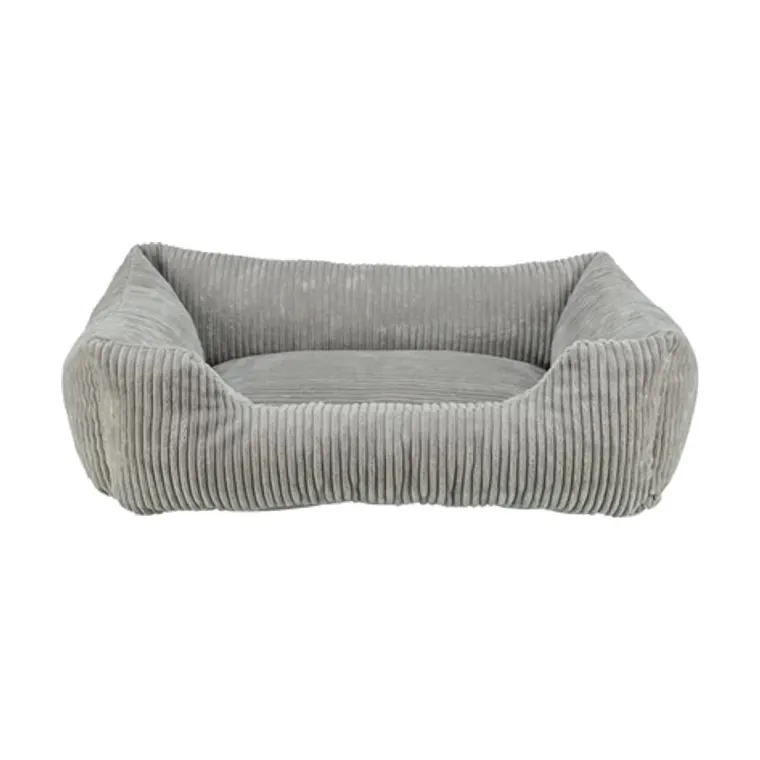 Trixie hondenmand Vital Jonna ribfluweel, grijs, 100 x 70 cm
