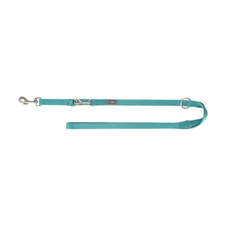 Trixie hondenriem Premium verstelbaar, Aqua blauw, 200 x 1,5 cm