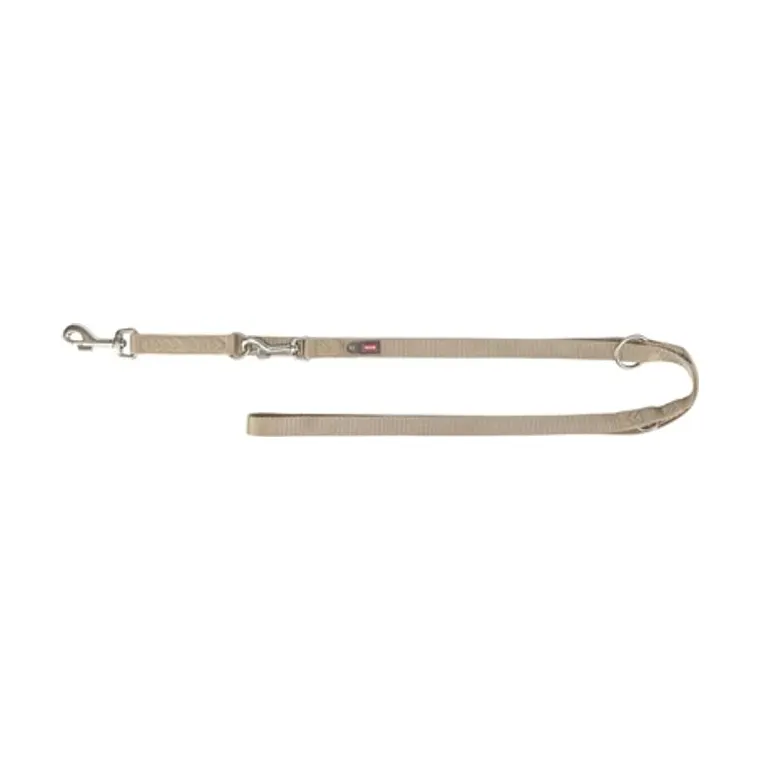 Trixie hondenriem Premium verstelbaar, zand taupe, 200 x 2 cm