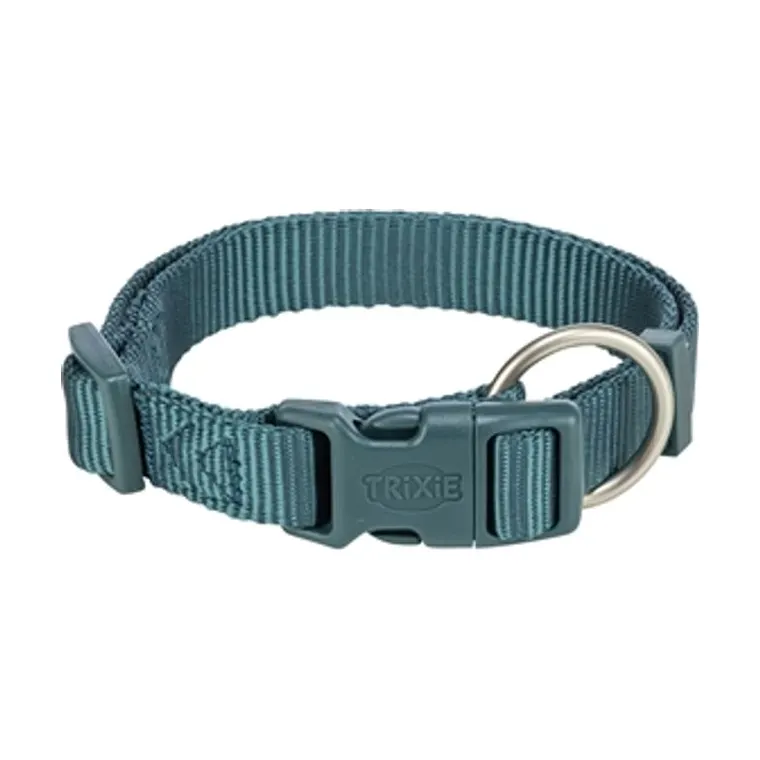 Trixie hondenhalsband Premium, petrol blauw, 40-65 x 2,5 cm