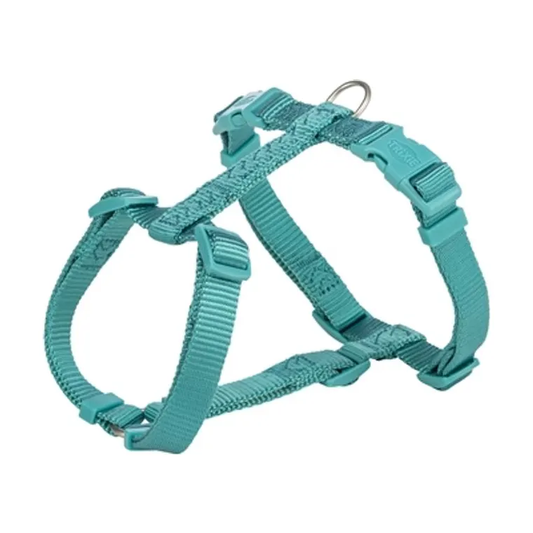 Trixie hondentuig Premium H-tuig, Aqua blauw, 42-60 x 1,5 cm