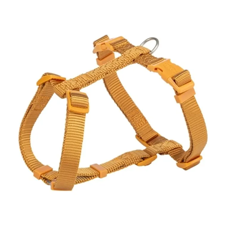 Trixie hondentuig Premium H-tuig Curry, geel, 60-87 x 2,5 cm