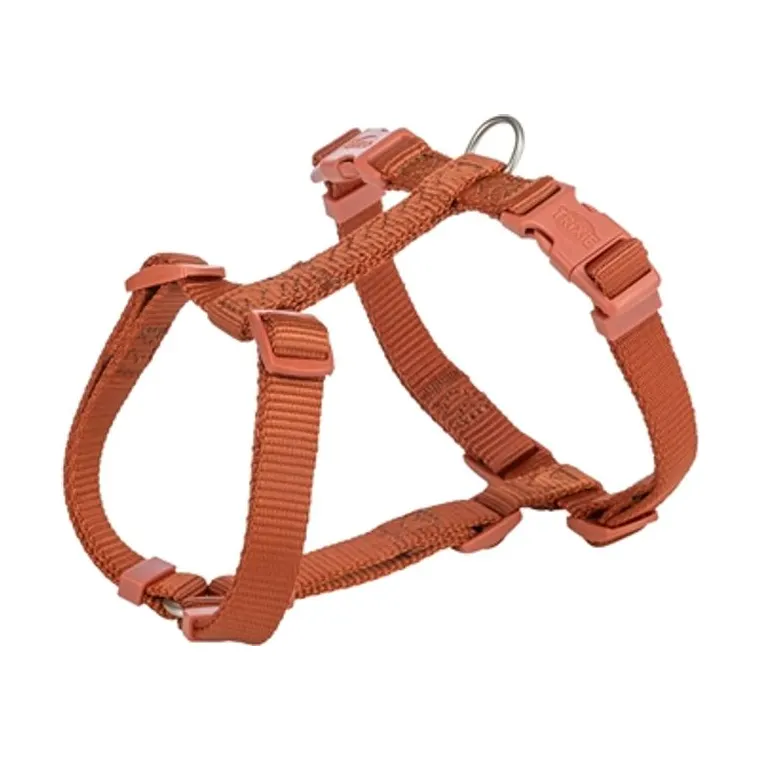 Trixie hondentuig Premium H-tuig, roest bruin, 30-44 x 1 cm