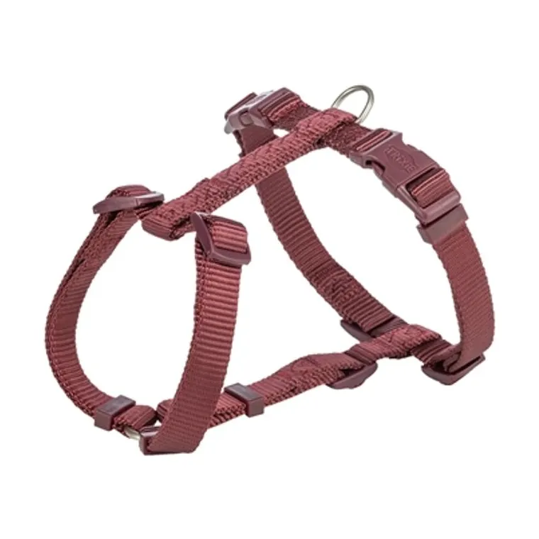 Trixie hondentuig Premium H-tuig, Sangria rood, 42-60 x 1,5 cm
