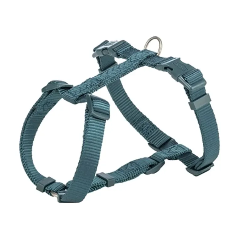Trixie hondentuig Premium H-tuig, petrol blauw, 60-87 x 2,5 cm