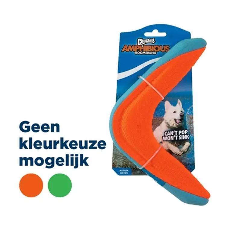 Chuckit Amphibious Boomerang, assorti, M 25 x 18 x 3 cm