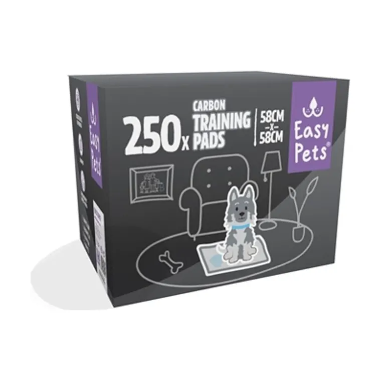 EasyPets Puppy carbon trainingpads, 58 x 58 cm 250-pack