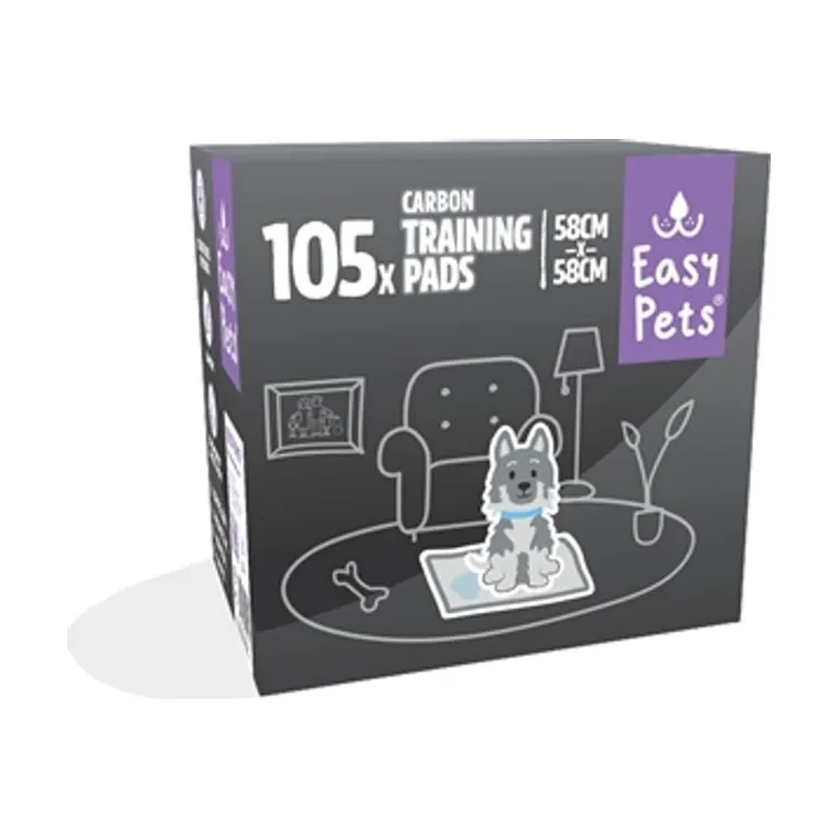 EasyPets Puppy carbon trainingpads, 58 x 58 cm 105-pack