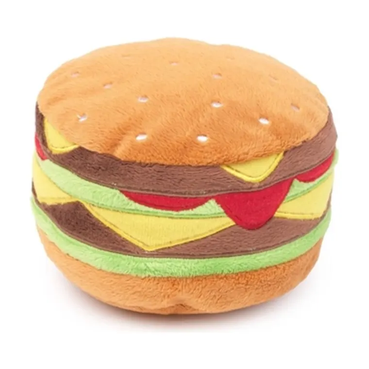 FuzzYard hamburger pluche, 9 cm