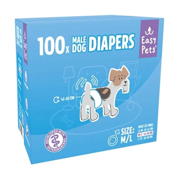 EasyPets hondenluiers reu, M/L 100-pack