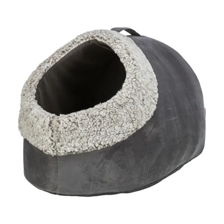 Trixie kattenmand iglo Calida warmtereflecterend, grijs-wit/zwart, 50 x 30 x 35 cm