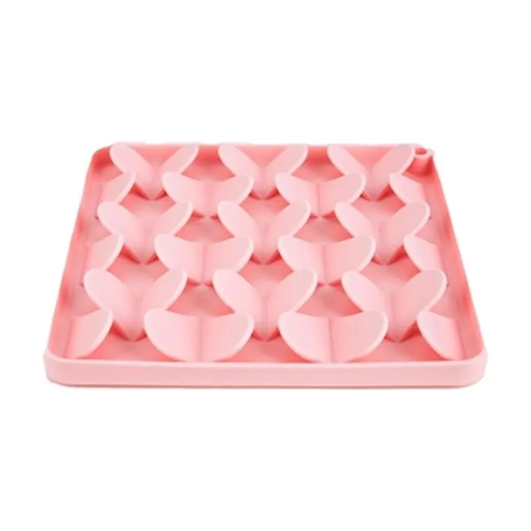 Fofos Lick mat pink, 20 × 20 × 2 cm