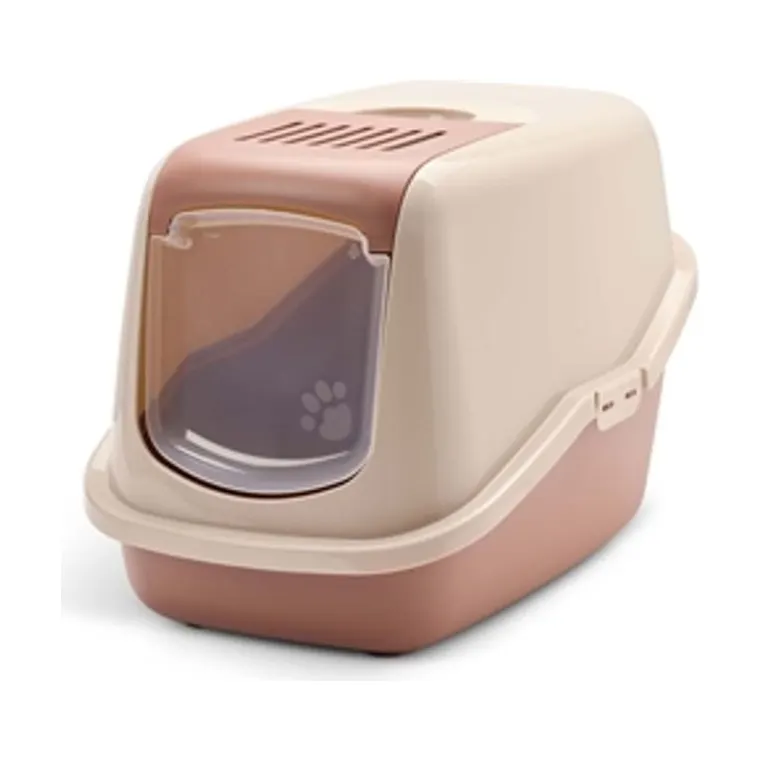 Savic kattenbak Nestor, champagne roze/terracotta, 56 x 39 x 38,5 cm