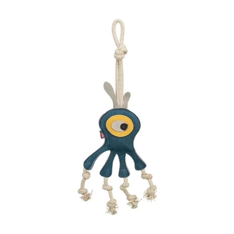 Trixie monster leer met touw, 47 cm