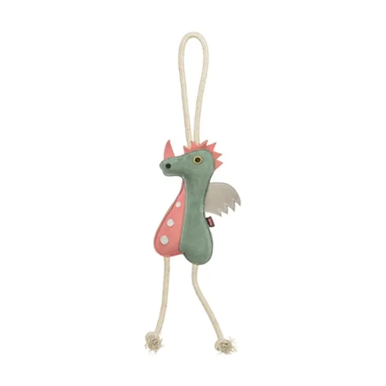 Trixie draak leer met touw, 55 cm