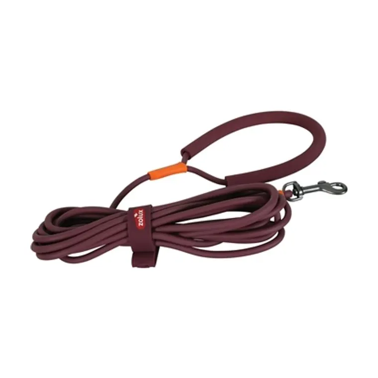 Zolux BVK sleeplijn rond siliconen, rood, 5 m x 0,6 cm