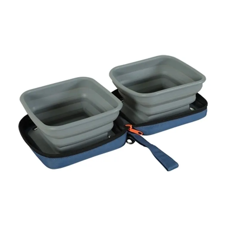 Zolux Bvk collapsible Bak blue, 2 × 700ML