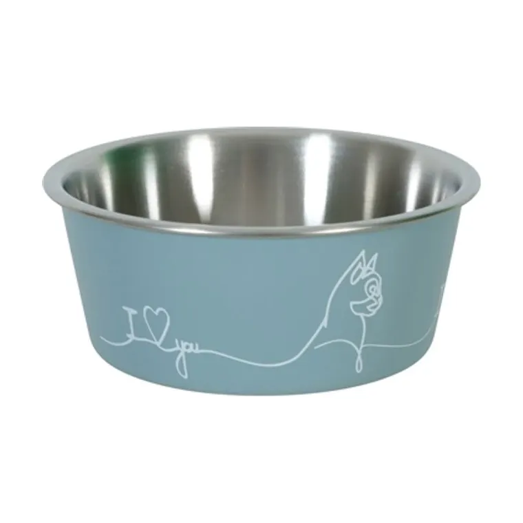 Zolux Love Food Bowl cat blue, 12.5 cm 400ML
