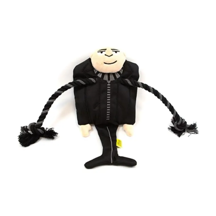 Minions pluche Gru met sjaal en flostouw, 28 x 15 x 4 cm