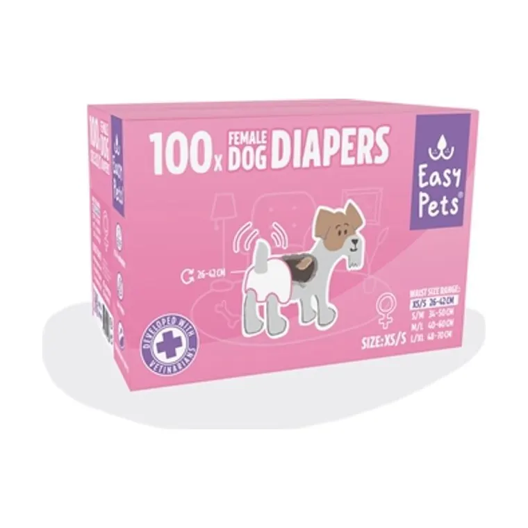 EasyPets hondenluiers teef, XS/S 100-pack
