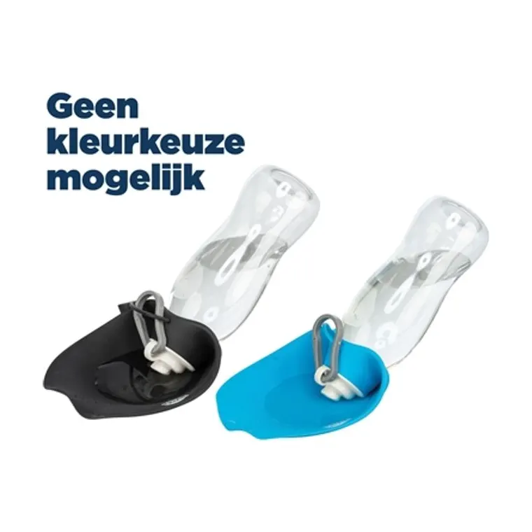 Trixie drinkfles met bakje siliconen, assorti, 550 ml