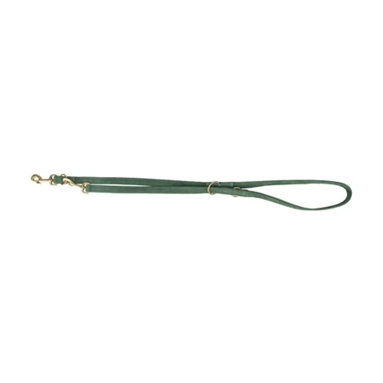 Trixie hondenriem Pure verstelbaar leer, saliegroen, S-M 200 x 1,5 cm