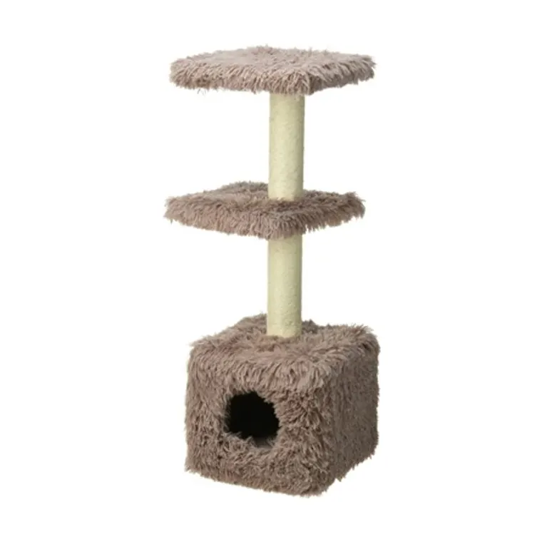- Scratching Post brown, 30 × 30 × 89 cm