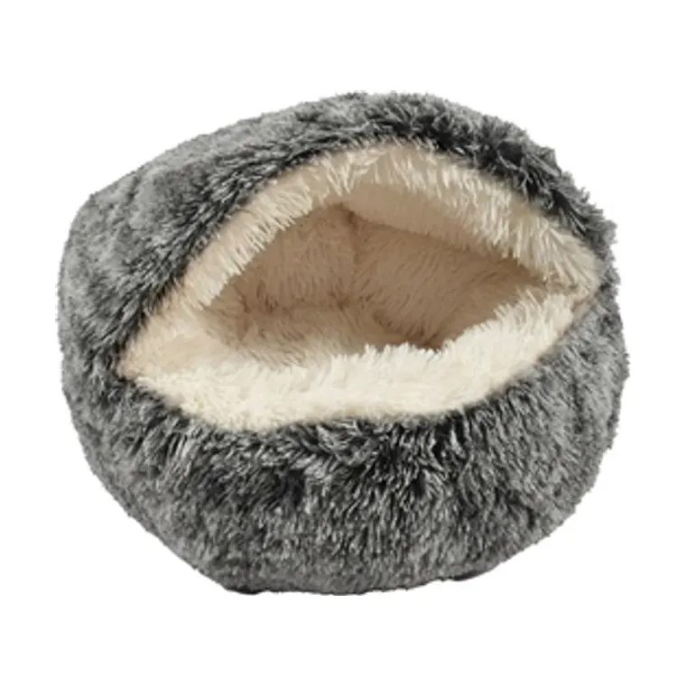 Croci Cat Bed Igloo black/white, 50 × 35 cm