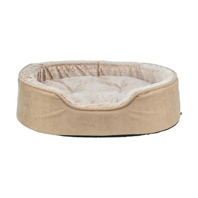 Trixie Vital hondenmand Lino zacht ovaal, beige/crème, 110 x 92 cm