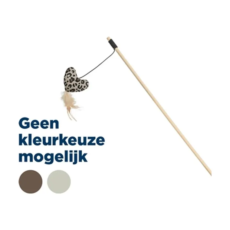 Trixie kattenhengel hart hout/katoen met kattenkruid, 50 cm