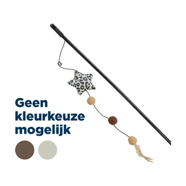 Trixie kattenhengel ster pluche met kattenkruid, 50 cm