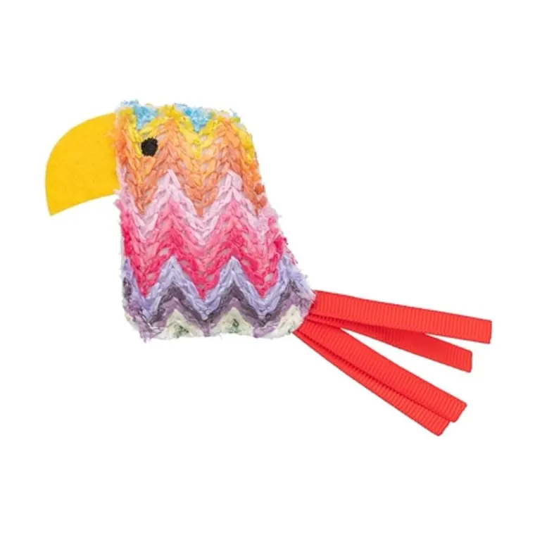 Trixie papegaai kattenkruid gemeleerde kleuren, 12 cm