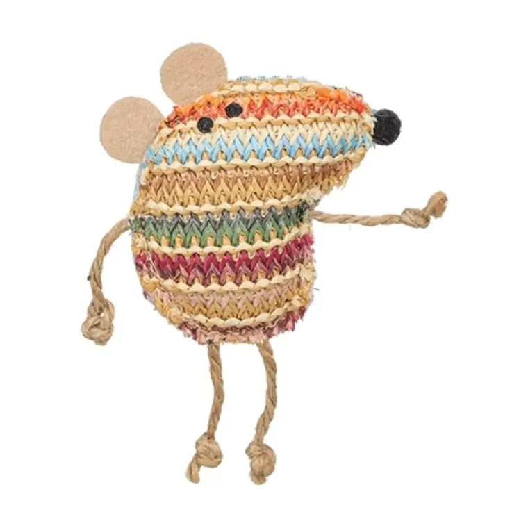 Trixie muis kattenkruid gemeleerde kleuren, 14 cm