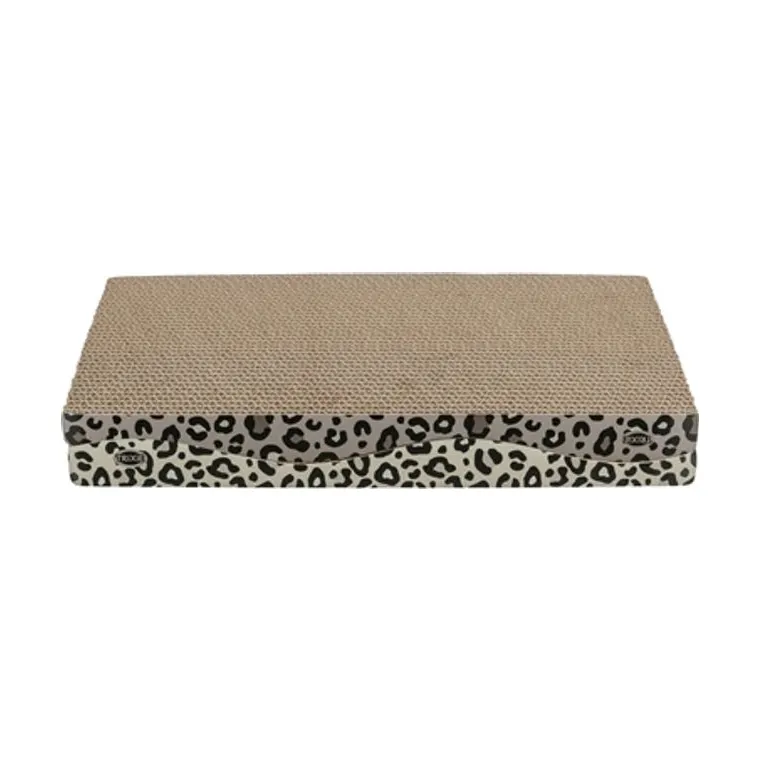 Trixie krabplank luipaardprint karton panterprint met kattenkruid, 44 x 25 x 6 cm 2-pack