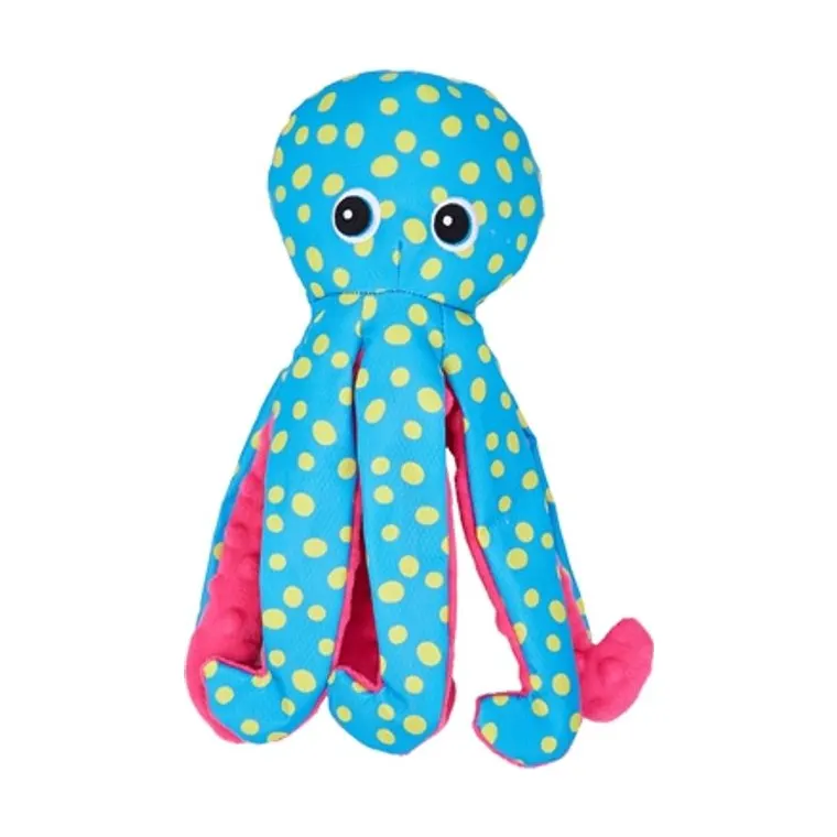 Fofos Sealife octopus gestipt, blauw, 14 x 9 x 34 cm