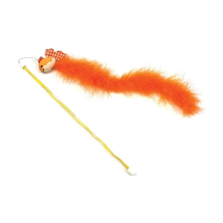 Happy Pet Tabby Patch kattenhengel goudvis, oranje, 40 x 7,5 cm
